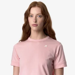 K-WAY Emel Jersey - T-Shirtstop - T-Shirt - Woman - Pink Ash Discount