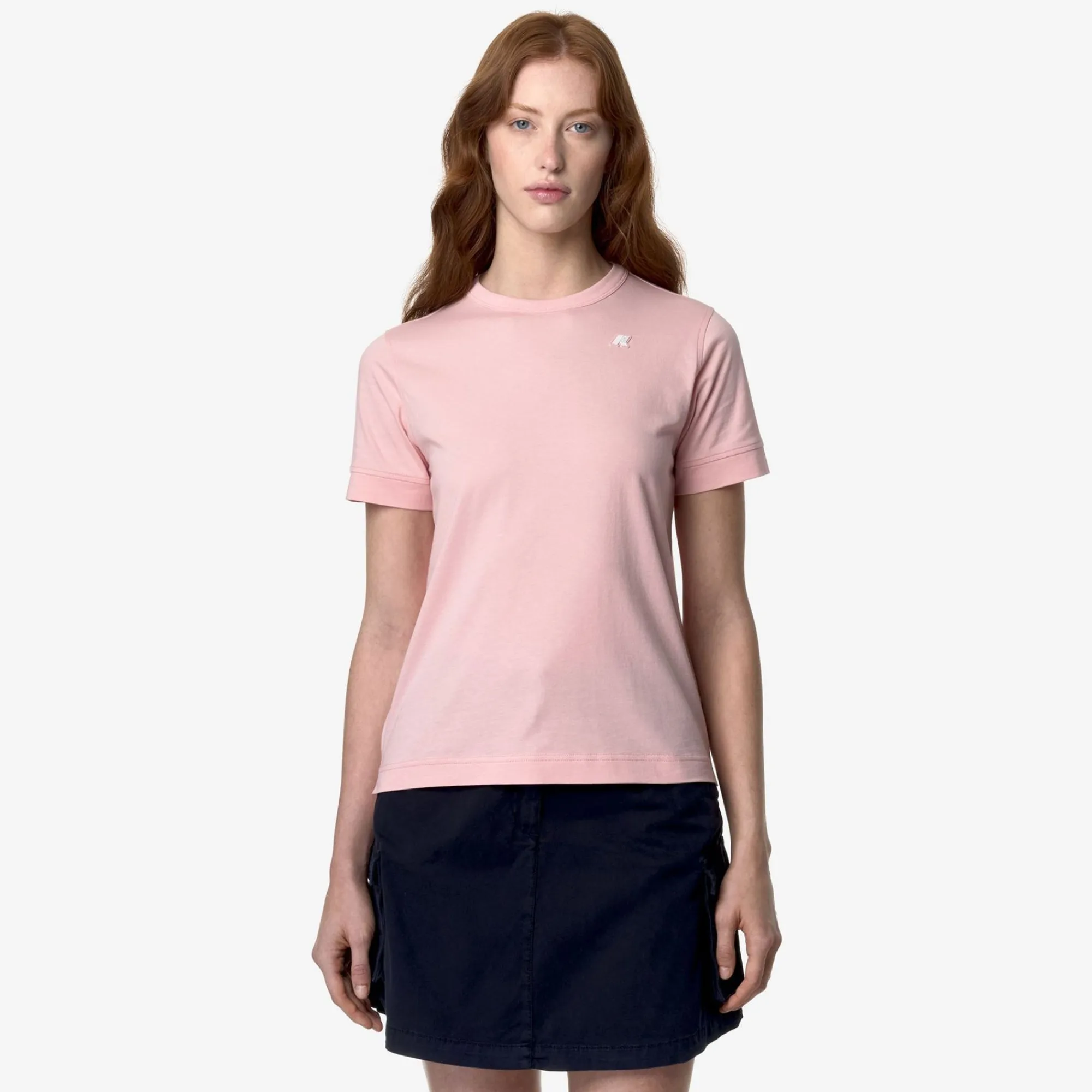K-WAY Emel Jersey - T-Shirtstop - T-Shirt - Woman - Pink Ash Discount
