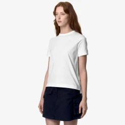 K-WAY Emel Jersey - T-Shirtstop - T-Shirt - Woman - White Shop