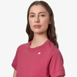K-WAY Emel Jersey - T-Shirtstop - T-Shirt - Woman - Dk Pink Fashion