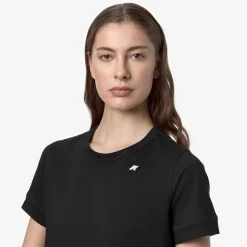 K-WAY Emel Jersey - T-Shirtstop - T-Shirt - Woman - Black Pure New