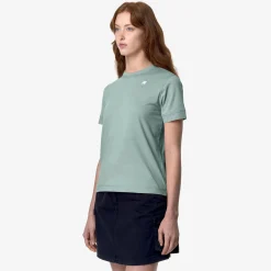 K-WAY Emel Jersey - T-Shirtstop - T-Shirt - Woman - Green Mold Best