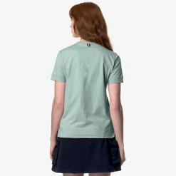 K-WAY Emel Jersey - T-Shirtstop - T-Shirt - Woman - Green Mold Best