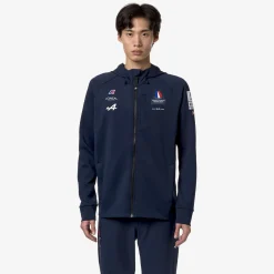 K-WAY Etaples Orient Express Team Ac - Fleece - Jacket - Unisex - Blue Dress Discount