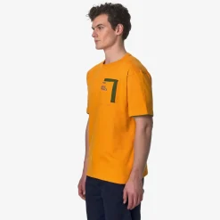 K-WAY Fantome Contrast Pockets - T-Shirtstop - T-Shirt - Man - Orange Md-Green Cypress-Blue Fiord Shop