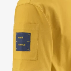 K-WAY Fantome Sleeve Pocket - T-Shirtstop - T-Shirt - Man - Yellow Mimosa-Blue Fiord Shop