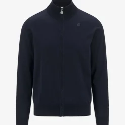 K-WAY Finny Cotton Ps - Knitwear - Pullover - Man - Blue Depth Hot