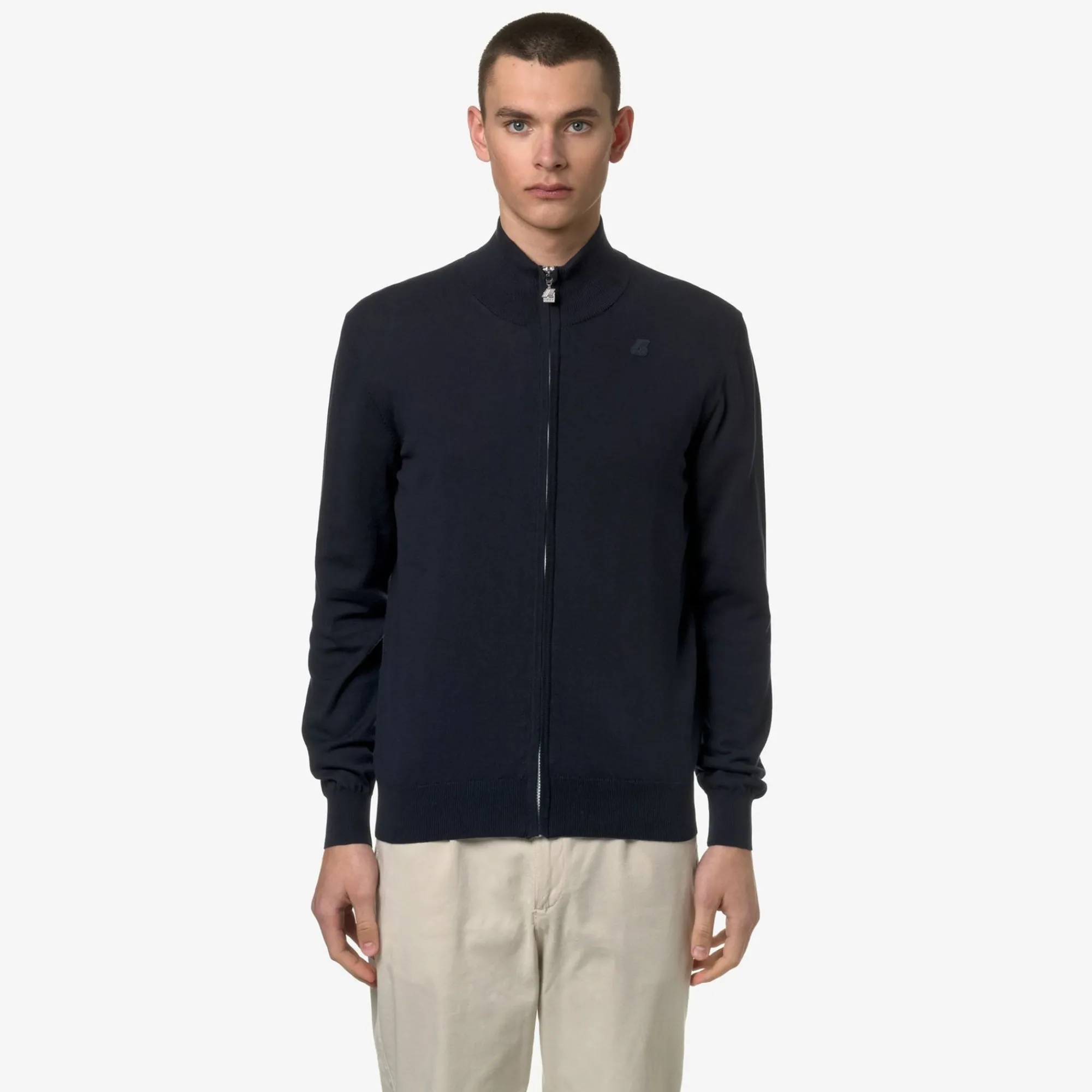 K-WAY Finny Cotton Ps - Knitwear - Pullover - Man - Blue Depth Hot