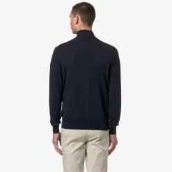 K-WAY Finny Cotton Ps - Knitwear - Pullover - Man - Blue Depth Hot