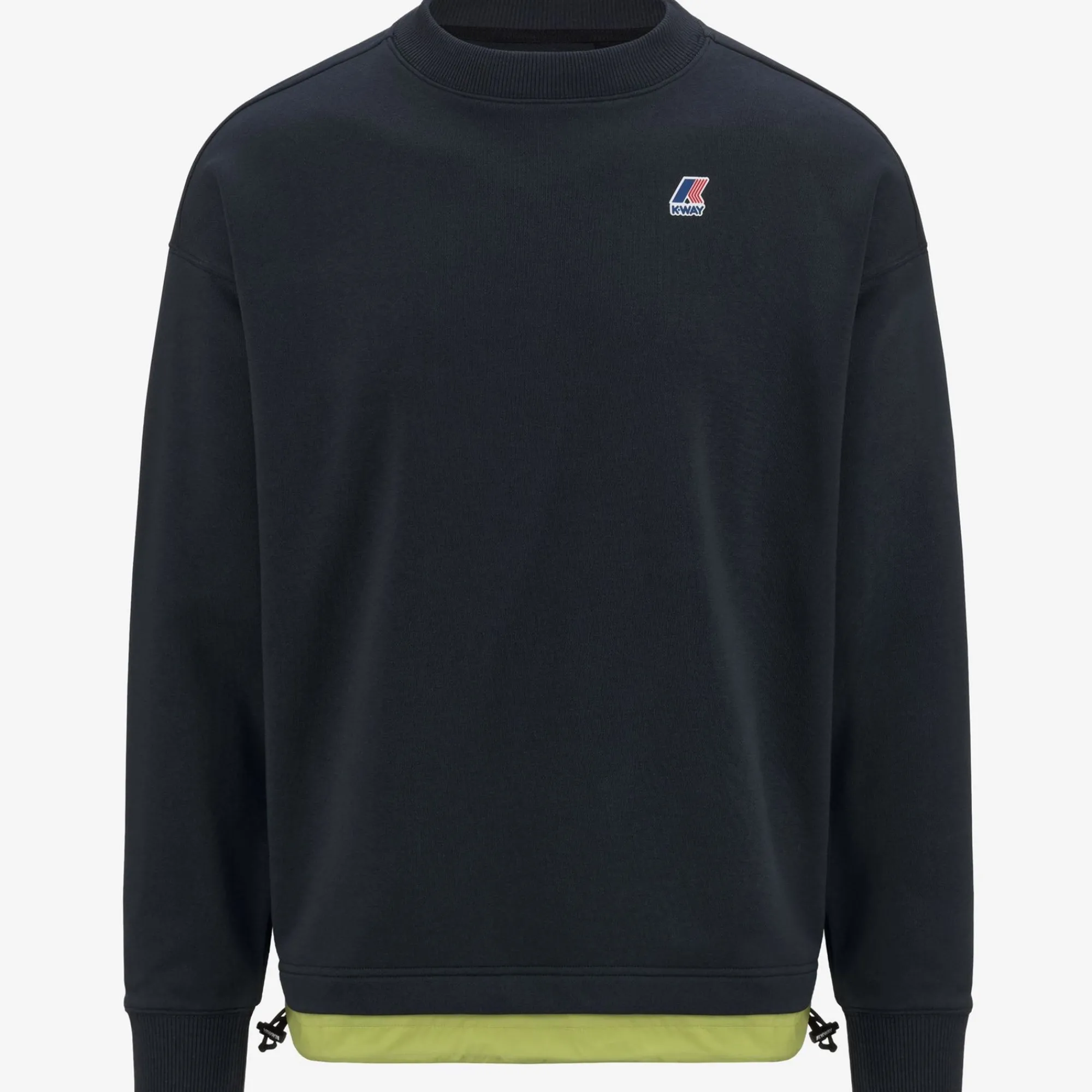 K-WAY Florentin Nylon Pc - Fleece - Jumper - Unisex - Blue Depth-Green Celery Flash Sale