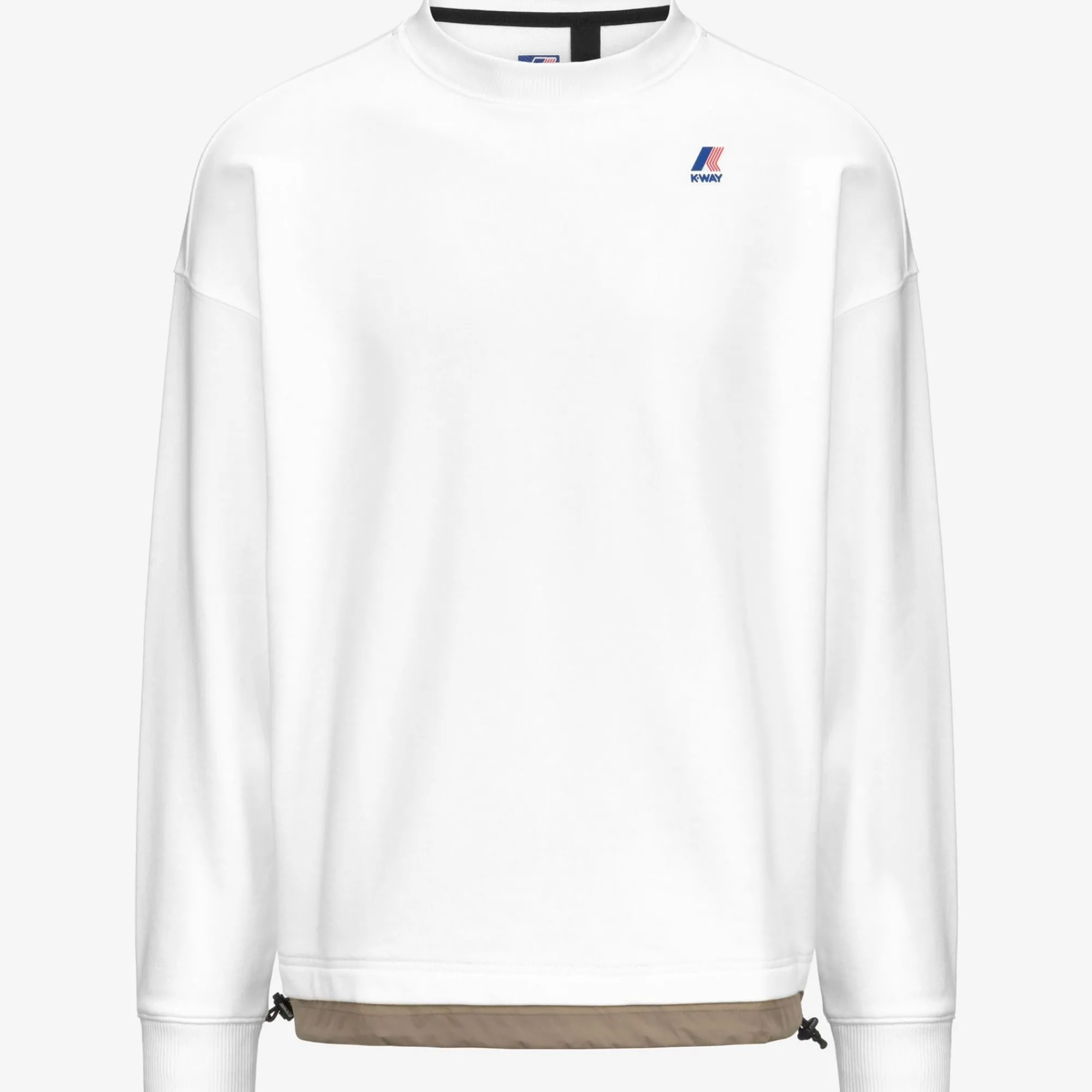 K-WAY Florentin Nylon Pc - Fleece - Jumper - Unisex - White-Beige Taupe Store