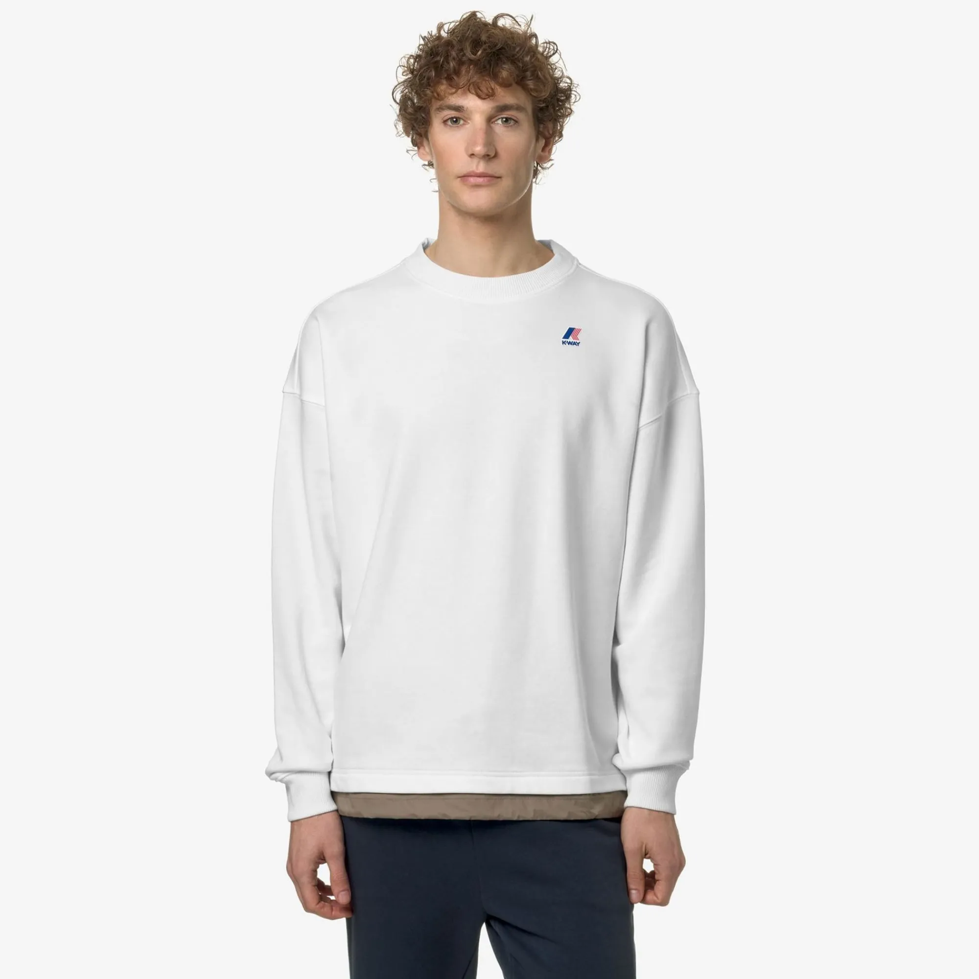 K-WAY Florentin Nylon Pc - Fleece - Jumper - Unisex - White-Beige Taupe Store