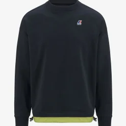 K-WAY Florentin Nylon Pc - Fleece - Jumper - Unisex - Blue Depth-Green Celery Best