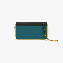 K-WAY Fluy - Small Accessories - Wallet - Unisex - Green Petrol Sale