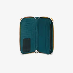 K-WAY Fluy - Small Accessories - Wallet - Unisex - Green Petrol Sale