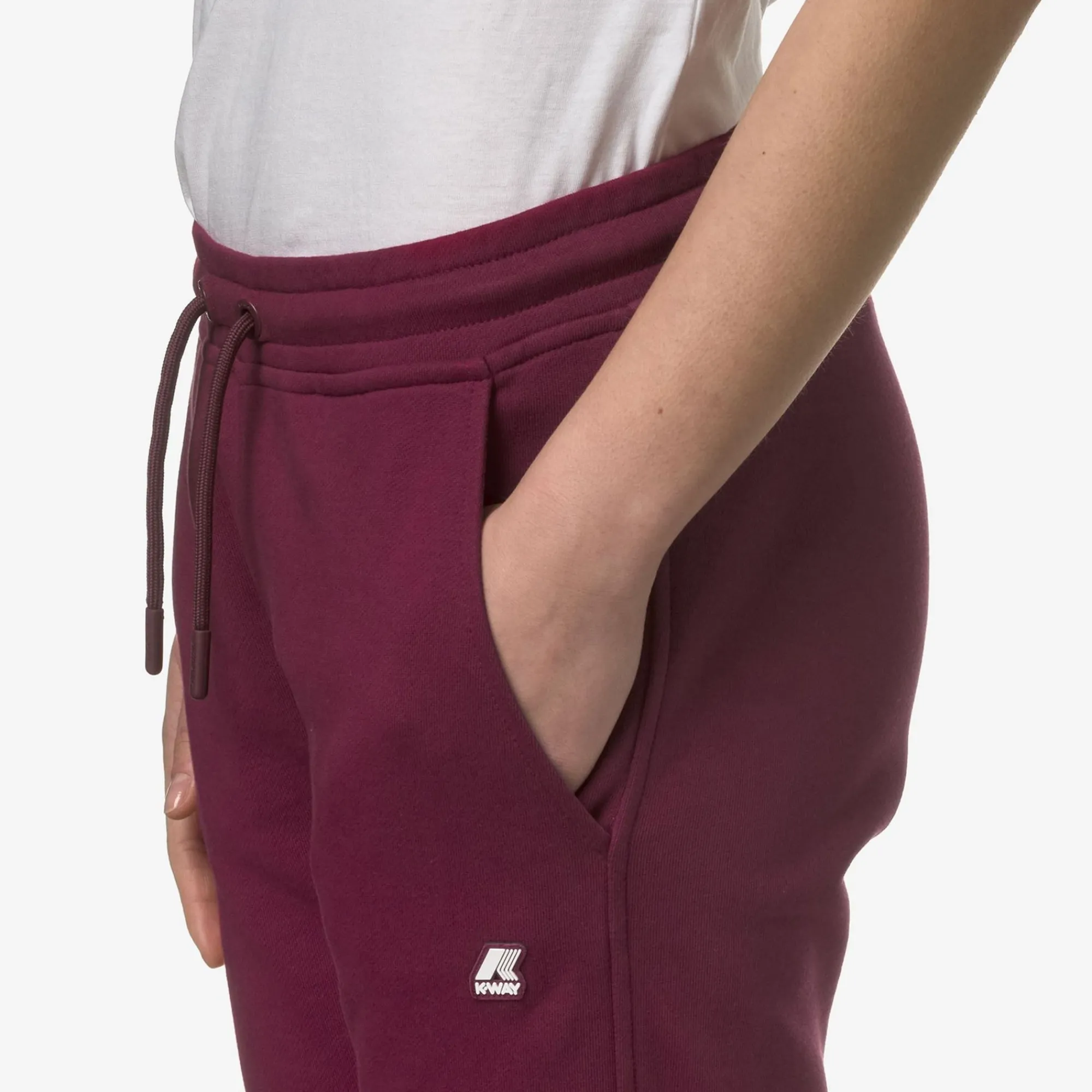 K-WAY Ginevra - Pants - Sport Trousers - Woman - Red Dk Hot