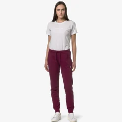K-WAY Ginevra - Pants - Sport Trousers - Woman - Red Dk Hot
