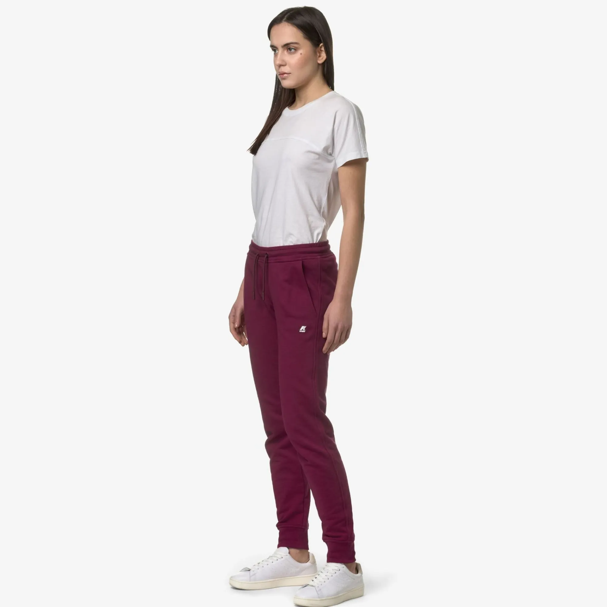 K-WAY Ginevra - Pants - Sport Trousers - Woman - Red Dk Hot