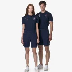 K-WAY Greges Orient Express Team Ac - Shorts - Cargo - Unisex - Blue Dress Flash Sale