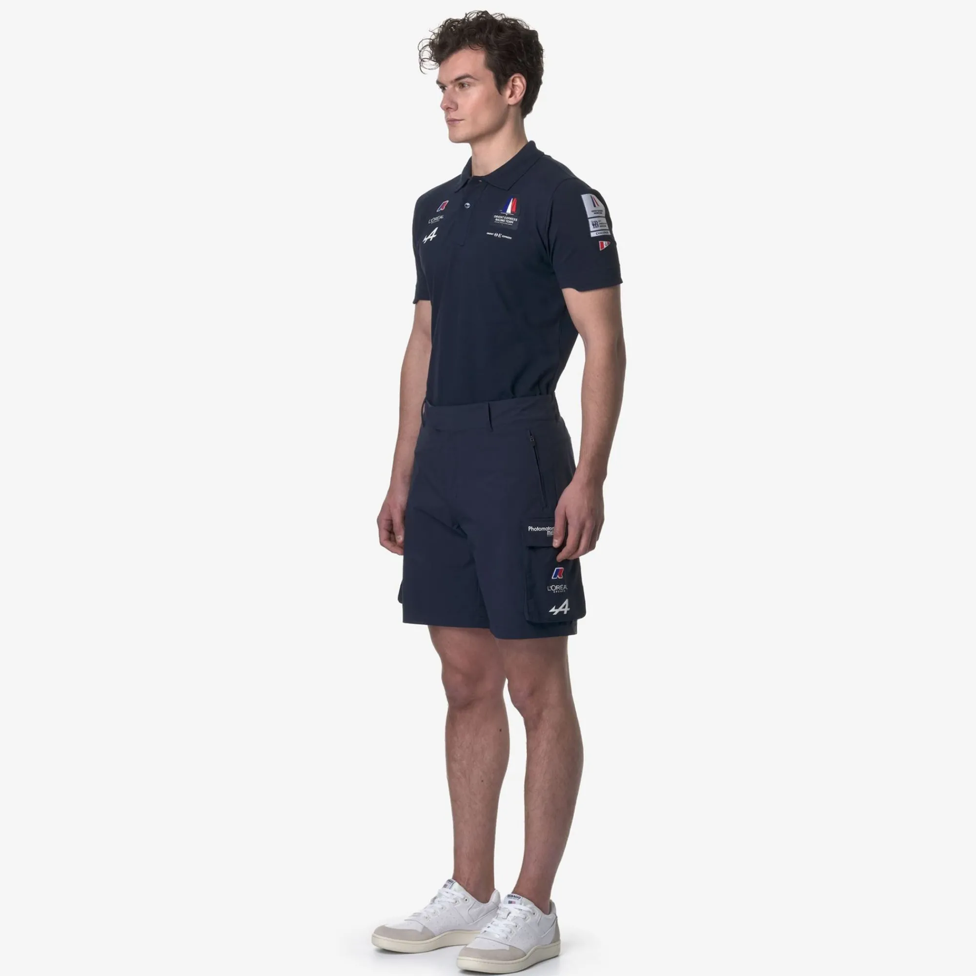 K-WAY Greges Orient Express Team Ac - Shorts - Cargo - Unisex - Blue Dress Flash Sale
