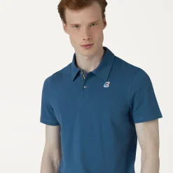 K-WAY Gregoire Tape - Polo Shirts - Polo - Man - Blue Deep Best Sale