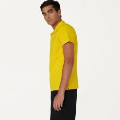 K-WAY Gregoire Tape - Polo Shirts - Polo - Man - Yellow Old Hot