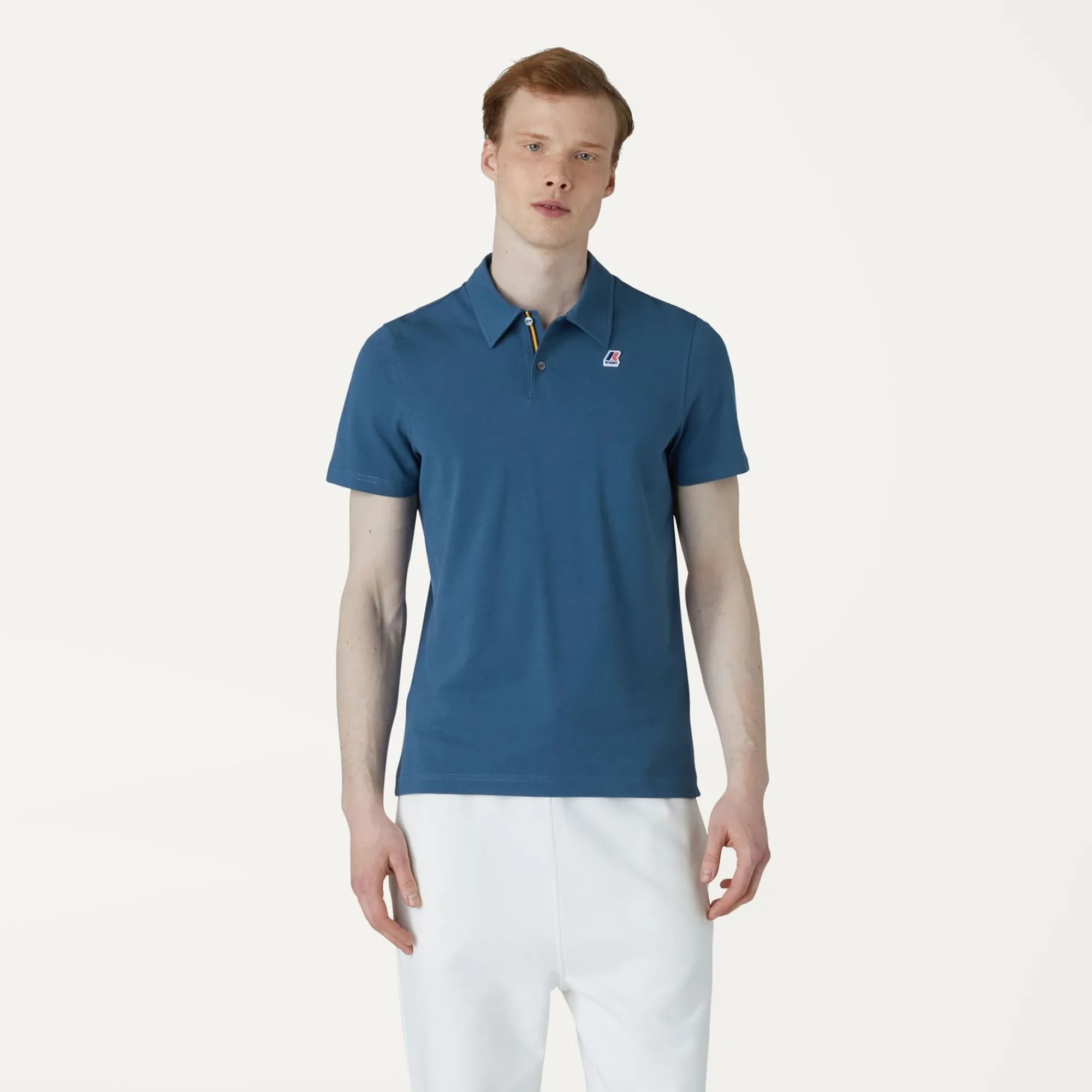 K-WAY Gregoire Tape - Polo Shirts - Polo - Man - Blue Deep Discount