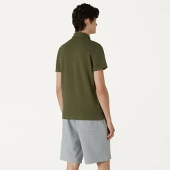 K-WAY Gregoire Tape - Polo Shirts - Polo - Man - Green Military Online