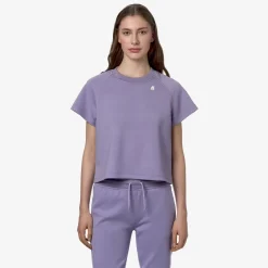 K-WAY Guendaline Light Spacer - T-Shirtstop - T-Shirt - Woman - Violet Glicine Discount