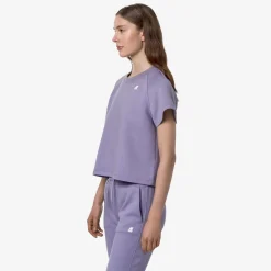 K-WAY Guendaline Light Spacer - T-Shirtstop - T-Shirt - Woman - Violet Glicine Discount