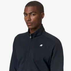 K-WAY Hayce Interlock - Fleece - Jacket - Man - Blue Depth Best Sale