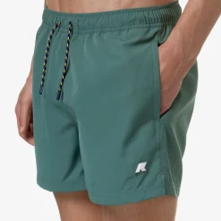 K-WAY Hazel - Bathing Suits - Swimming Trunk - Man - Green Palm Cheap