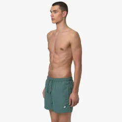 K-WAY Hazel - Bathing Suits - Swimming Trunk - Man - Green Palm Cheap
