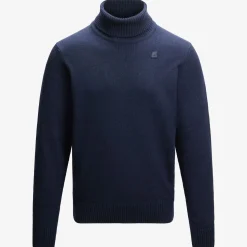 K-WAY Henry Lambswool - Knitwear - Pullover - Man - Blue Depth Hot