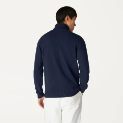 K-WAY Henry Lambswool - Knitwear - Pullover - Man - Blue Depth Hot