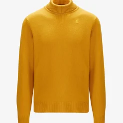 K-WAY Henry Lambswool - Knitwear - Pullover - Man - Yellow Sunflower Cheap