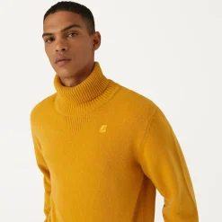 K-WAY Henry Lambswool - Knitwear - Pullover - Man - Yellow Sunflower Cheap