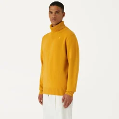 K-WAY Henry Lambswool - Knitwear - Pullover - Man - Yellow Sunflower Cheap