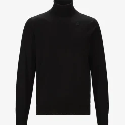 K-WAY Henry Merino - Knitwear - Pullover - Man - Black Pure Online
