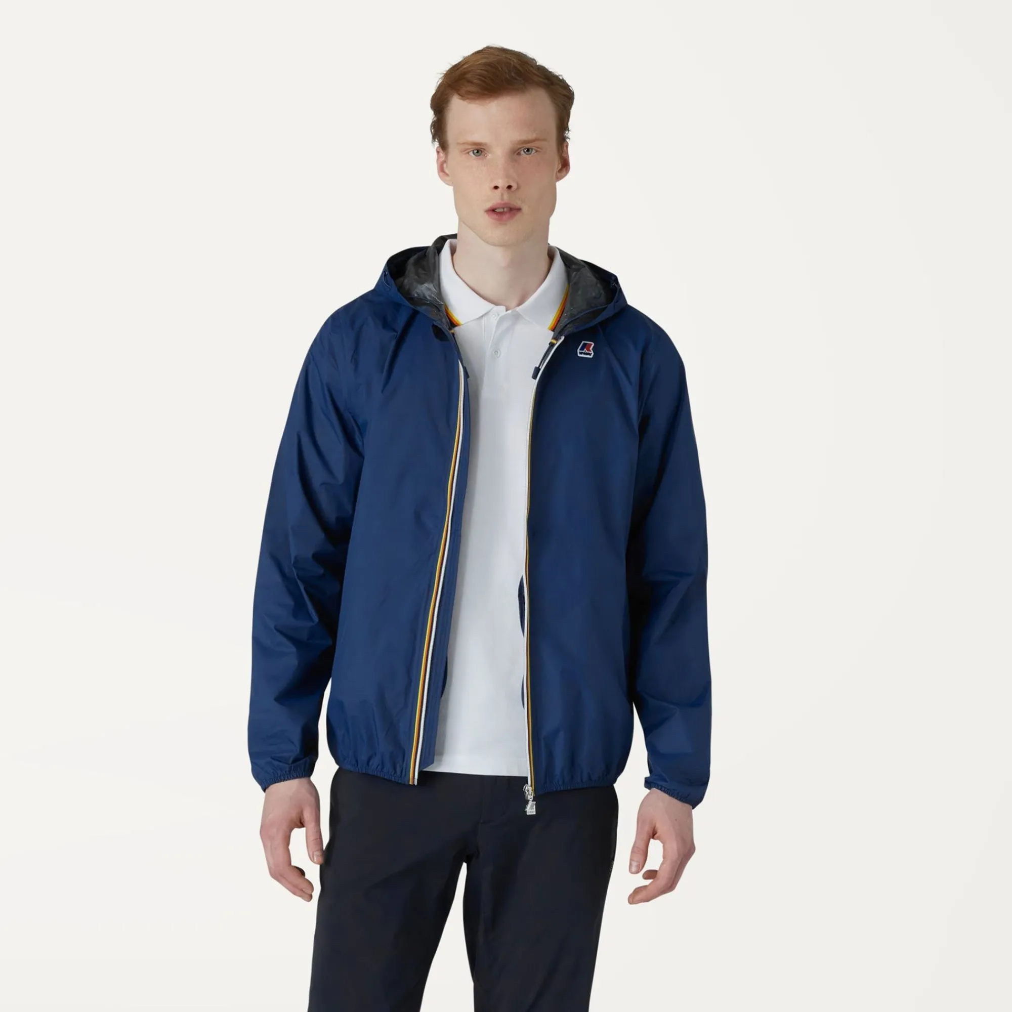 K-WAY Jack Plus.Dot - Jackets - Short - Man - Blue Deep Fashion