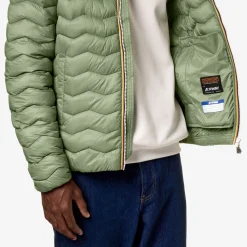 K-WAY Jack Quilted Warm - Jackets - Short - Man - Green Sage Store