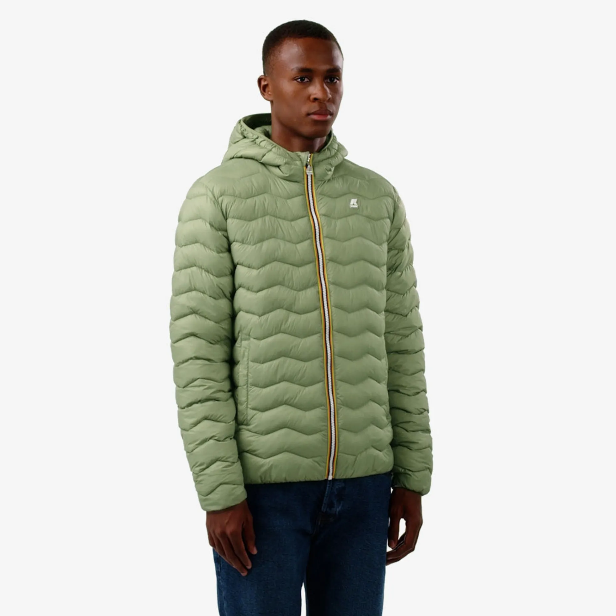 K-WAY Jack Quilted Warm - Jackets - Short - Man - Green Sage Store