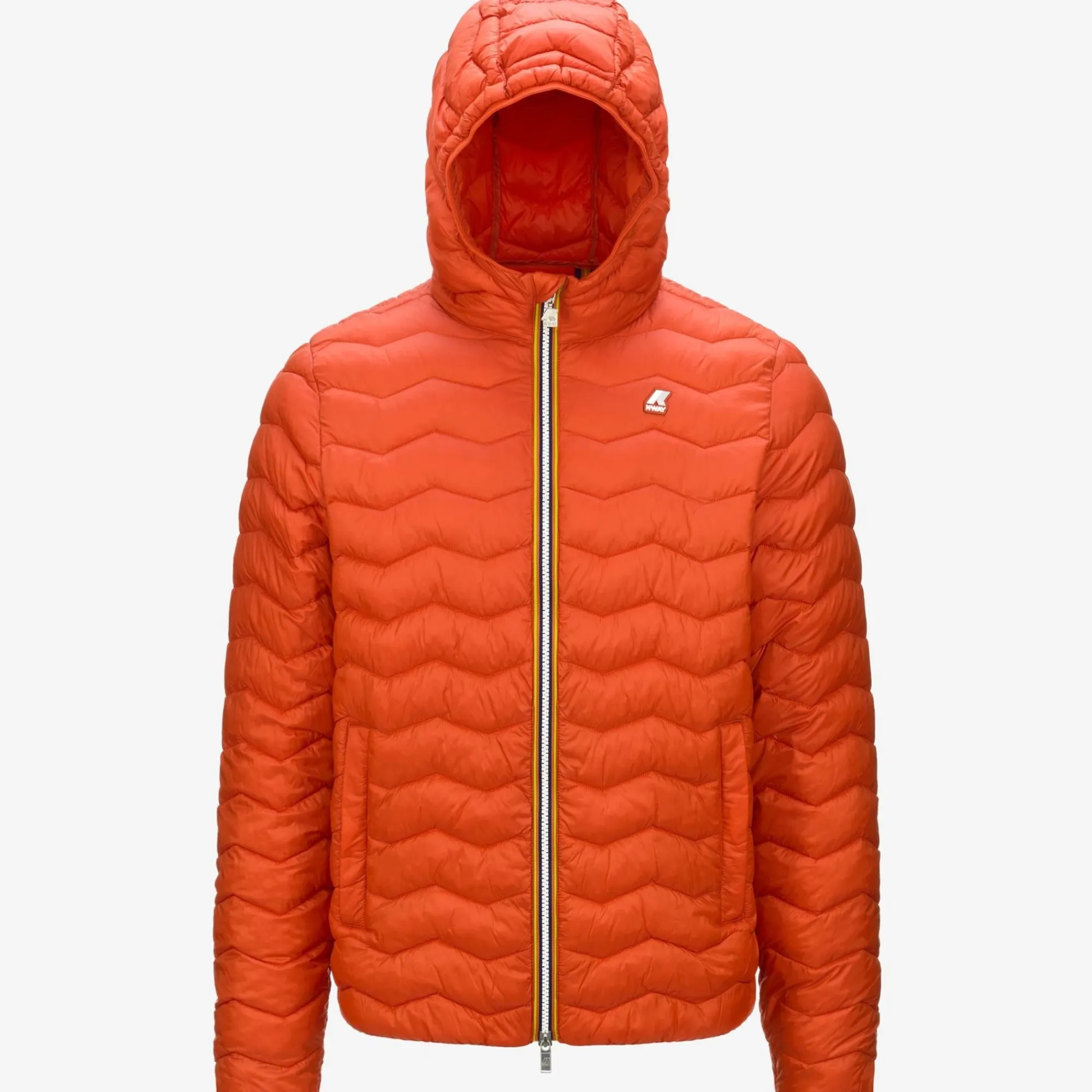 K-WAY Jack Quilted Warm - Jackets - Short - Man - Orange Pumpkin Shop