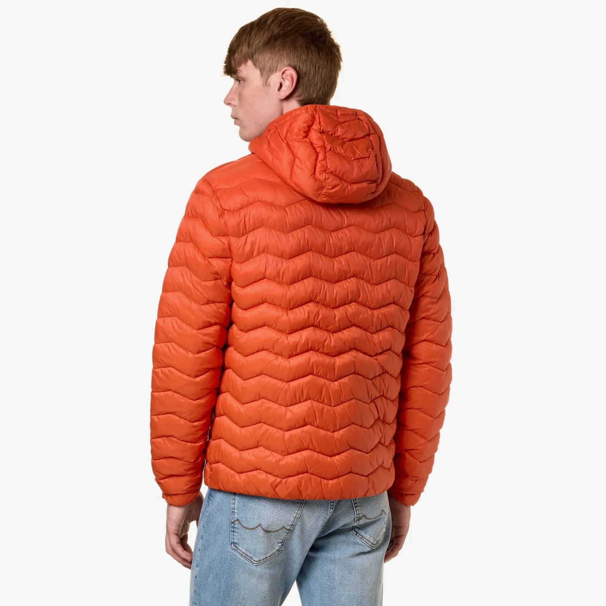 K-WAY Jack Quilted Warm - Jackets - Short - Man - Orange Pumpkin Shop
