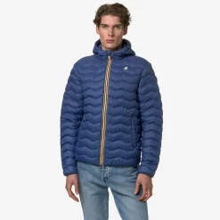 K-WAY Jack Quilted Warm - Jackets - Short - Man - Blue Fiord Fashion