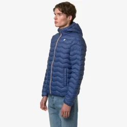 K-WAY Jack Quilted Warm - Jackets - Short - Man - Blue Fiord Fashion