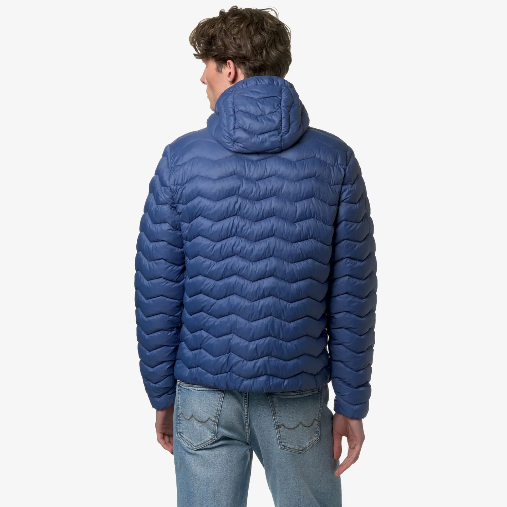 K-WAY Jack Quilted Warm - Jackets - Short - Man - Blue Fiord Fashion