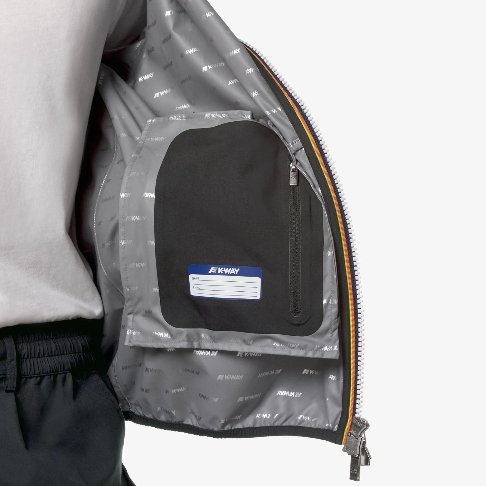 K-WAY Jack Stretch Dot - Jackets - Short - Man - Black Pure Discount