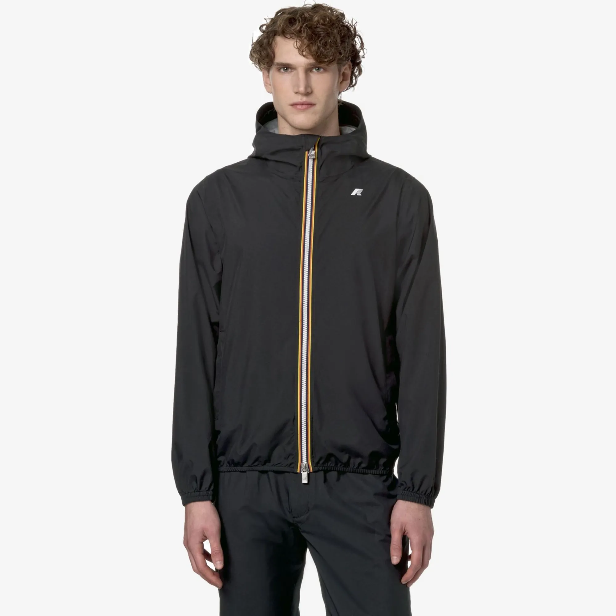 K-WAY Jack Stretch Dot - Jackets - Short - Man - Black Pure Discount