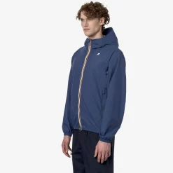 K-WAY Jack Stretch Dot - Jackets - Short - Man - Blue Fiord Cheap